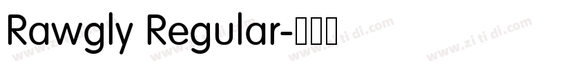 Rawgly Regular字体转换
